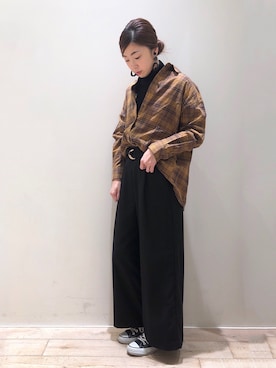 sakiyoさん（レディース・161cm）の冬コーディネート