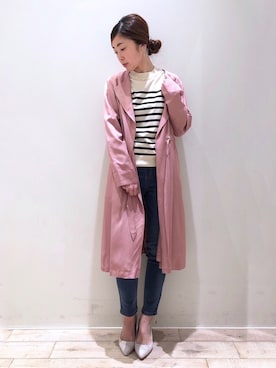 「YECCA VECCA（イェッカヴェッカ）のアイテム（ダウンジャケット/コート）」を使った、sakiyoさん（レディース・161cm）の冬コーディネート