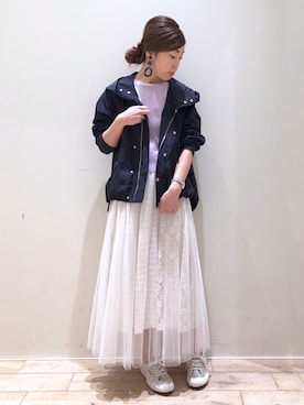 「SUPERGA（スペルガ）のアイテム」を使った、sakiyoさん（レディース・161cm）の冬コーディネート
