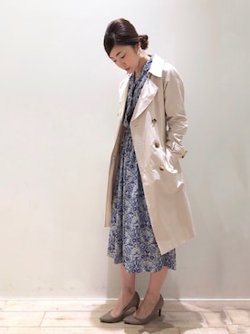 「YECCA VECCA（イェッカヴェッカ）のアイテム（ジャケット/アウター）」を使った、sakiyoさん（レディース・161cm）の春コーディネート
