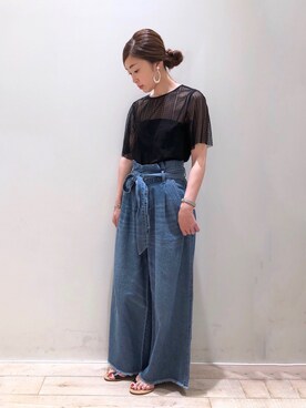 「Editt by YECCA VECCA（エディットバイイェッカヴェッカ）のアイテム」を使った、sakiyoさん（レディース・161cm）の春コーディネート