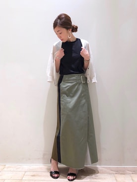 「TEVALT（ヴァレット）のアイテム」を使った、sakiyoさん（レディース・161cm）の春コーディネート