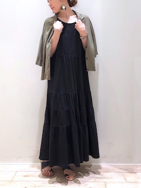 「YECCA VECCA（イェッカヴェッカ）のアイテム」を使った、sakiyoさん（レディース・161cm）の夏コーディネート