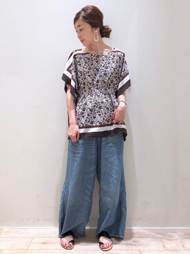 sakiyoさん（レディース・161cm）の夏コーディネート
