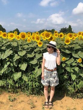 sakiyoさん（レディース・161cm）の夏コーディネート