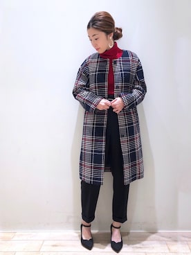 sakiyoさん（レディース・161cm）の秋コーディネート