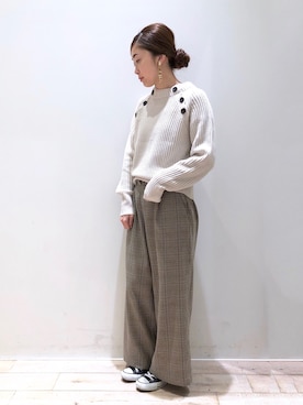 sakiyoさん（レディース・161cm）の冬コーディネート