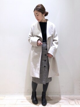 sakiyoさん（レディース・161cm）の冬コーディネート