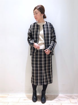 「冬アウター着回しチャレンジ」｜sakiyoさん（レディース・161cm）の冬コーディネート