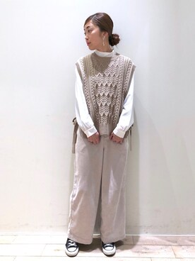 sakiyoさん（レディース・161cm）の冬コーディネート