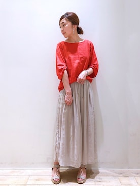 sakiyoさん（レディース・161cm）の夏コーディネート