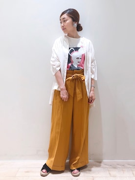 「5PREVIEW（ファイブプレビュー）のアイテム」を使った、sakiyoさん（レディース・161cm）の夏コーディネート