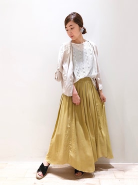 sakiyoさん（レディース・161cm）の夏コーディネート