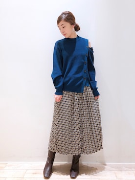 sakiyoさん（レディース・161cm）の秋コーディネート