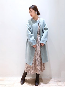 「YECCA VECCA（イェッカヴェッカ）のアイテム（ジャケット/アウター）」を使った、sakiyoさん（レディース・161cm）の秋コーディネート