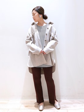 sakiyoさん（レディース・161cm）の秋コーディネート