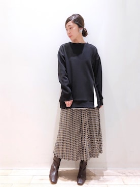 sakiyoさん（レディース・161cm）の冬コーディネート