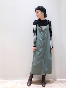 「YECCA VECCA（イェッカヴェッカ）のアイテム」を使った、sakiyoさん（レディース・161cm）の冬コーディネート