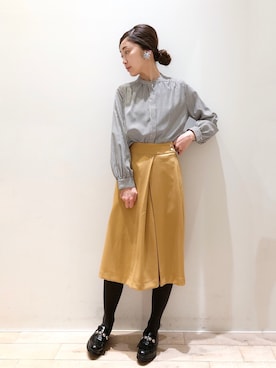 「FABIO RUSCONI（ファビオルスコーニ）のアイテム」を使った、sakiyoさん（レディース・161cm）の冬コーディネート