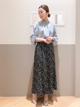 「YECCA VECCA（イェッカヴェッカ）のアイテム（アクセサリー）」を使った、sakiyoさん（レディース・161cm）の春コーディネート