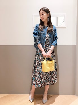 「ノーカラージャケット」｜sakiyoさん（レディース・161cm）の春コーディネート