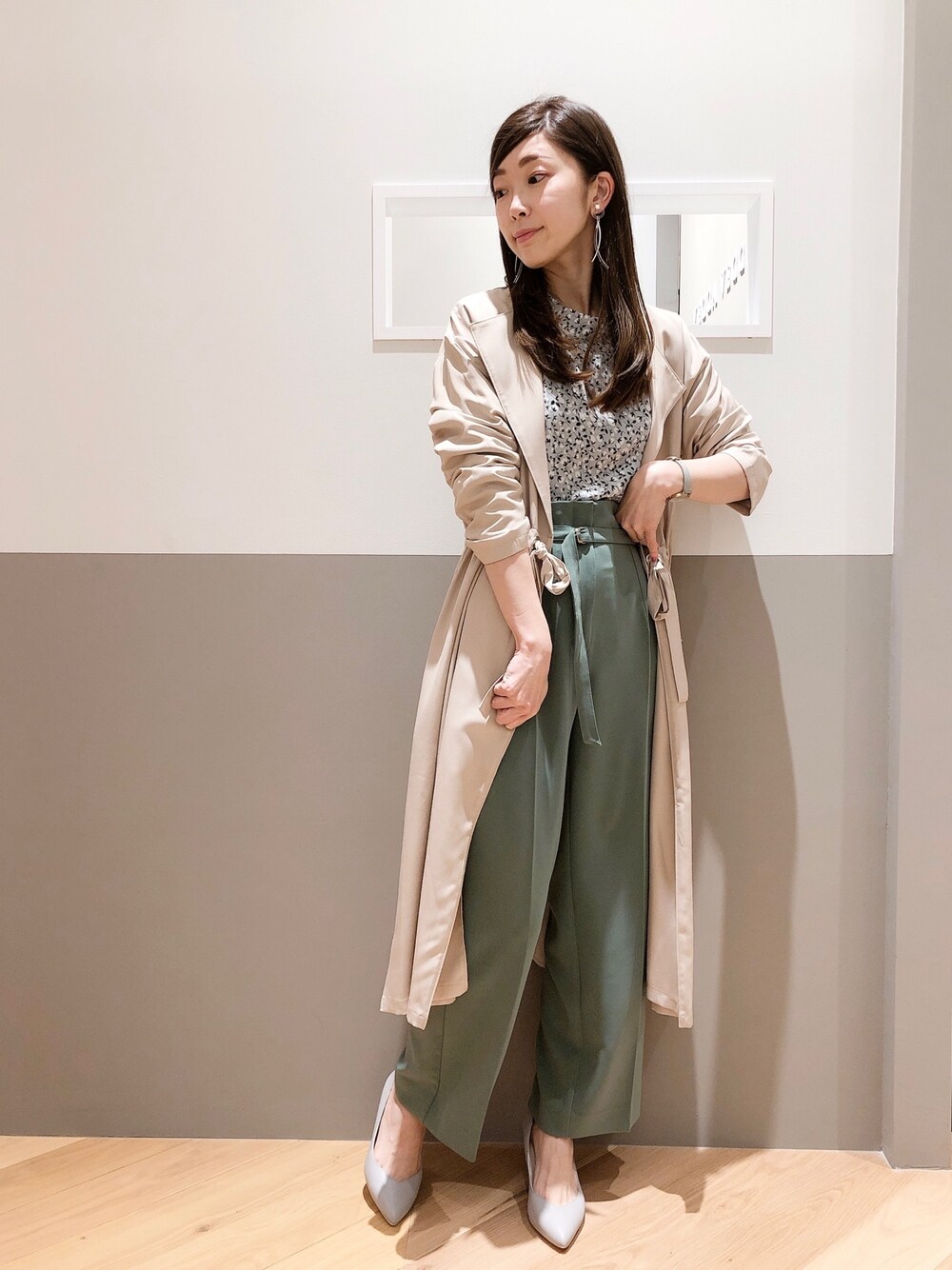福袋 売れ残り YECCA VECCA（イェッカヴェッカ）の「ベルト付きハイウエスト パンツ