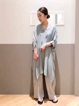 「YECCA VECCA（イェッカヴェッカ）のアイテム」を使った、sakiyoさん（レディース・161cm）の春コーディネート