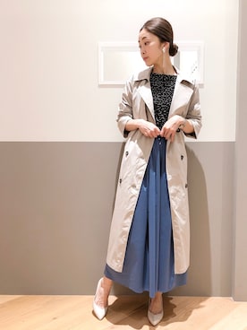 「YECCA VECCA（イェッカヴェッカ）のアイテム（ジャケット/アウター）」を使った、sakiyoさん（レディース・161cm）の春コーディネート