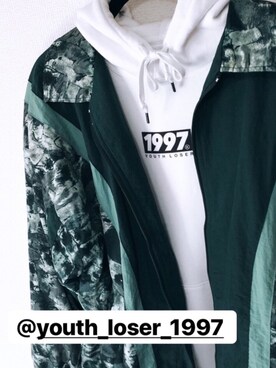 「youthloser」｜「アイテム（ナイロンジャケット）」を使った、nknmsyさん（メンズ・178cm）の冬コーディネート