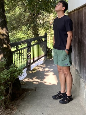 「TIGORA（ティゴラ）のアイテム（トップス）」を使った、おくださんさん（メンズ・174cm）の夏コーディネート