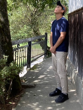 「TIGORA（ティゴラ）のアイテム（トップス）」を使った、おくださんさん（メンズ・174cm）の秋コーディネート