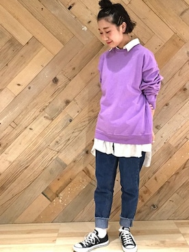 「LUC DNM （ラックデニム）のアイテム」を使った、JOURNAL STANDARD relume　ルクア イーレ店さん（レディース・158cm）の冬コーディネート