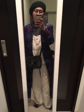 「PENDLETON（ペンドルトン）のアイテム（その他アウター）」を使った、あさん（メンズ・160cm・20代）の冬コーディネート