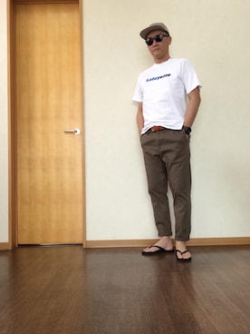 「KUSTOM（カスタム）のアイテム」を使った、シュウさん（メンズ・173cm）の夏コーディネート