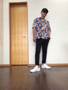 「ジャージーパンツ」｜「アイテム（腕時計）」を使った、シュウさん（メンズ・173cm）の春コーディネート