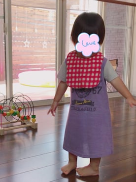 「beams mini」｜tok@kariさん（キッズ・80cm）の夏コーディネート