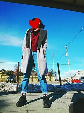 「NICE CLAUP（ナイスクラップ）のアイテム（その他アウター）」を使った、aisu#さん（レディース・154cm）の冬コーディネート