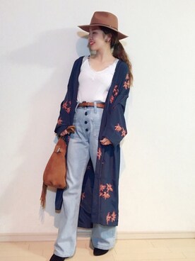 「ドラフトアングリッド」｜はまち(¨)♡さん（レディース・153cm）の春コーディネート