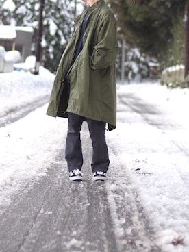 「keisuke kanda（ケイスケカンダ）のアイテム」を使った、まぼさん（メンズ・165cm）の春コーディネート