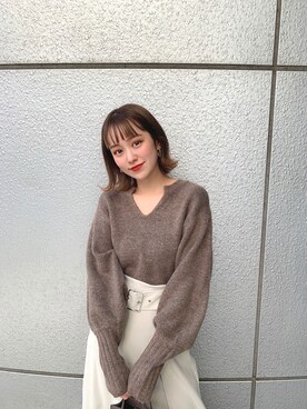土肥 夕華さん(レディース・158cm)の冬コーディネート