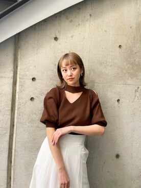 土肥　夕華さん（レディース・160cm）の春コーディネート