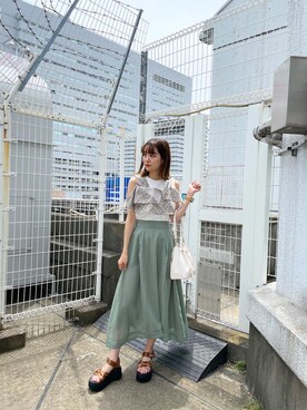 土肥　夕華さん（レディース・160cm）の春コーディネート