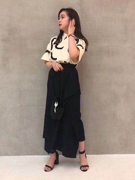 「きれいめコーディネート」｜大原美優さん（レディース・155cm）の春コーディネート