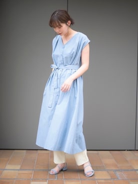 「SETUP7（セットアップセブン）のアイテム」を使った、hitoさん（レディース・163cm）の夏コーディネート