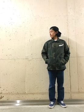 「Carhartt WIP（カーハートダブリューアイピー）のアイテム（ブルゾン）」を使った、加藤 直哉さん（メンズ・167cm）の冬コーディネート