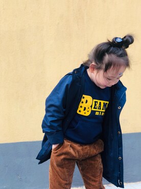 「X-girl（エックスガール）のアイテム」を使った、yuanbaoさん（キッズ・110cm）の春コーディネート