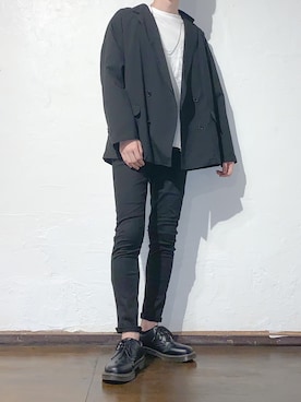 「UNIQLO（ユニクロ）のWOMEN ウルトラストレッチジーンズ（デニムパンツ）」を使った、こーきさん（メンズ・172cm）の秋コーディネート