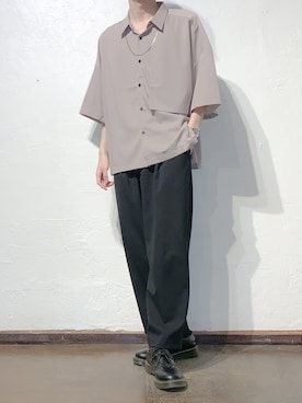 「グレージュ」｜「アイテム（その他）」を使った、こーきさん（メンズ・172cm）の夏コーディネート