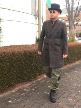 「アイテム（フォーマルスーツ/小物）」を使った、でゑさん（メンズ・175cm・50代）の冬コーディネート