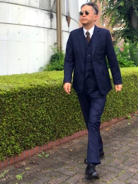 「丸サングラス」｜「アイテム（その他）」を使った、でゑさん（メンズ・175cm）の夏コーディネート